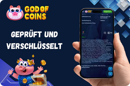 Lizenzierung und Sicherheit im God of Coins Casino