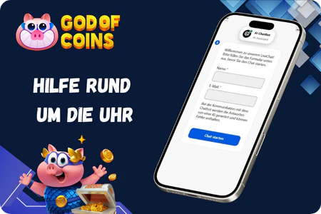 Support im God of Coins Casino per Live-Chat